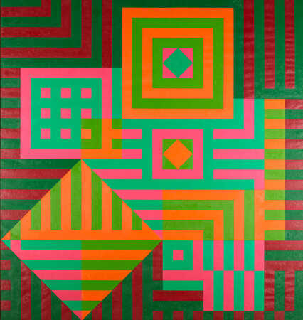 Victor Vasarely, Kiu Siu, 1963, Albertina Wien – The Essl Collection © Bildrecht, Wien 2025
